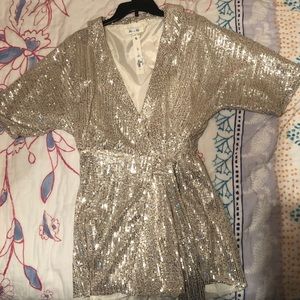 NWT Runway Seven Party Sequin Romper